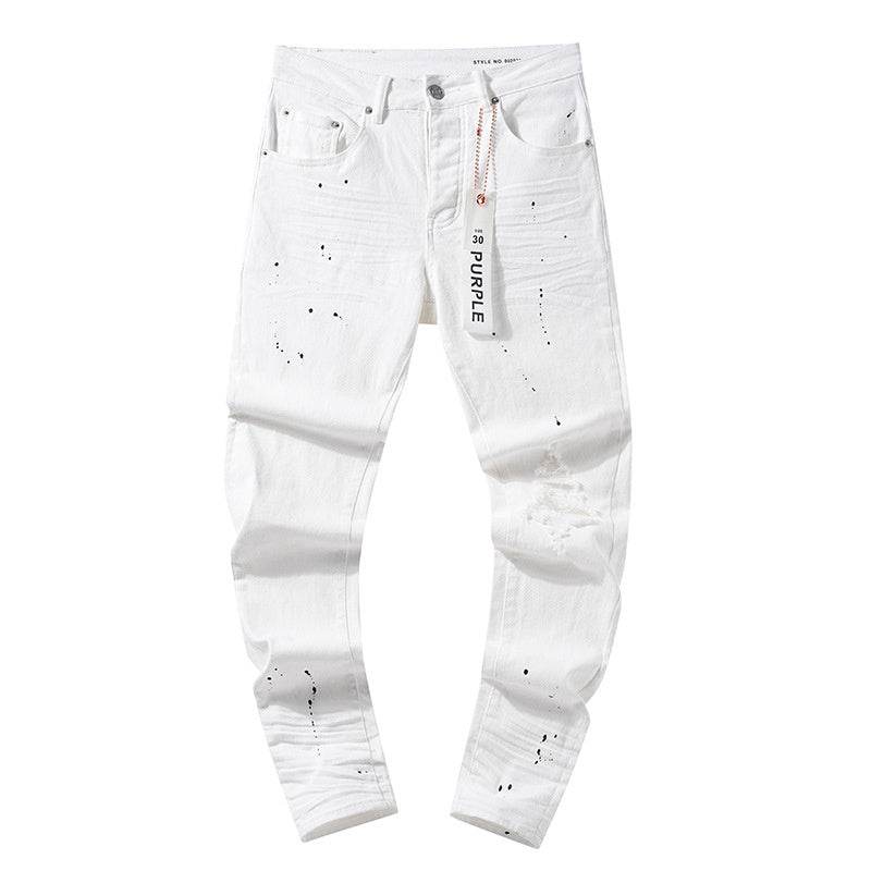 Trendy Retro Straight Washed Jeans - American High Street Style 2025 - Buy Center