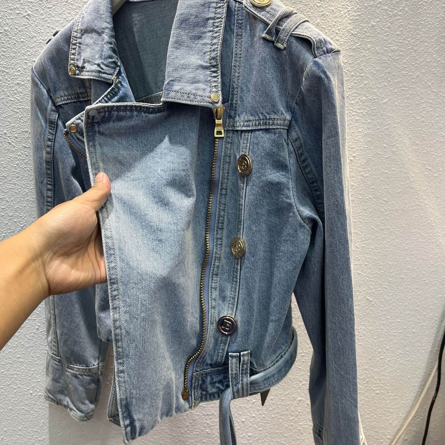 Popular Korean Style Denim Coat - Loose Fit Street Fashion Outerwear - Buy Center