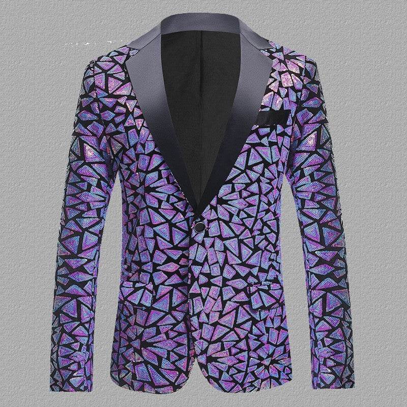Velvet Men's Slim Fit Sequined Dress - Perfect for Formal Occasions - Buy Center