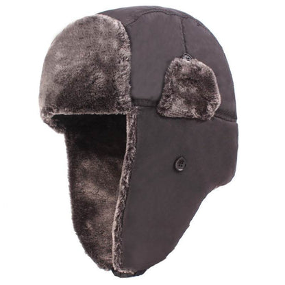 Men's Plus Velvet Ear Protection Bomber Hat - Stylish Cold Weather Accessory - Buy Center