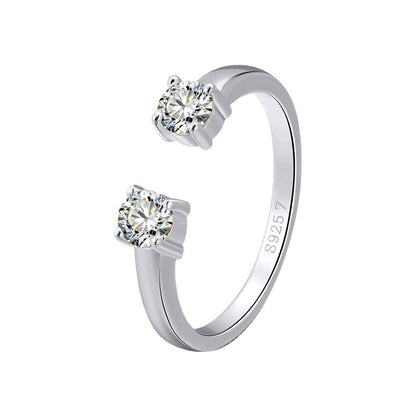 Sterling Silver Temperament Ring - Adjustable Modern Design for Every Occasion - Buy Center