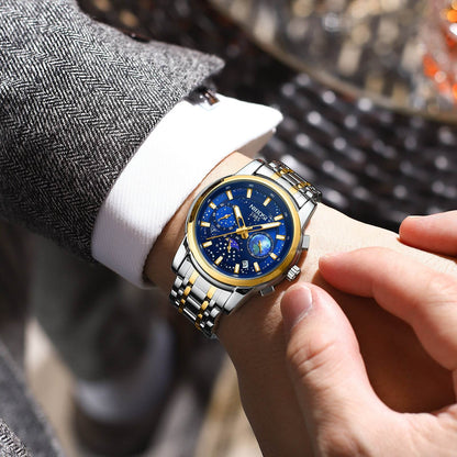 Buycenter Men's Steel Quartz Watch - Casual & Business Style, Multiple Colors - Buy Center