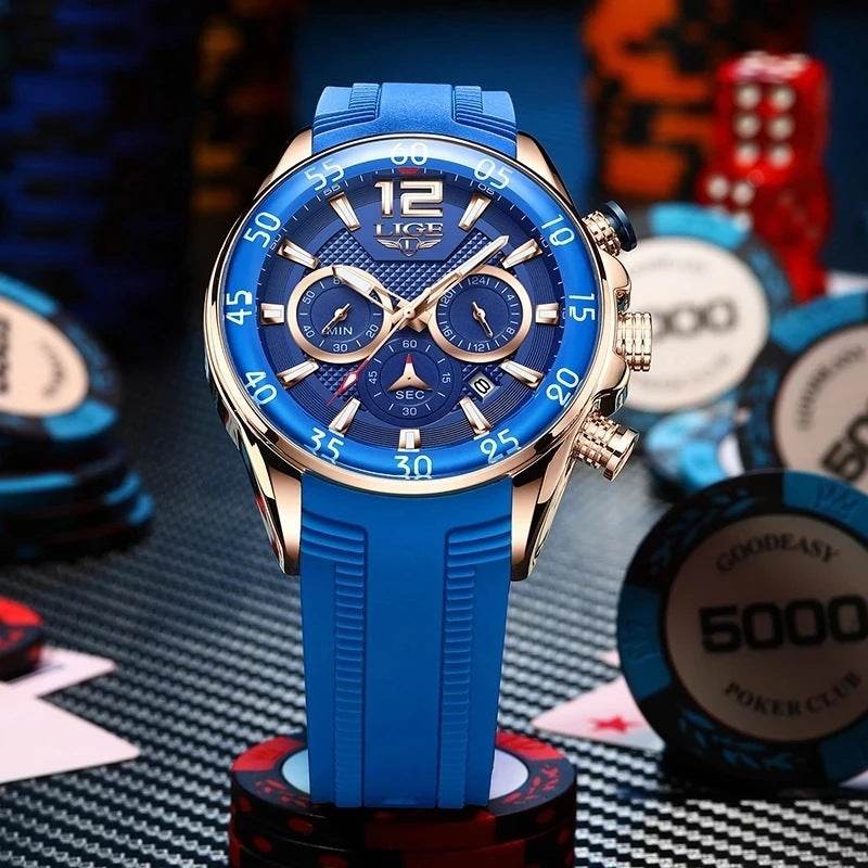 Quartz Men's Waterproof Sports Watch - Multi-Function, Stylish Colors - Buy Center