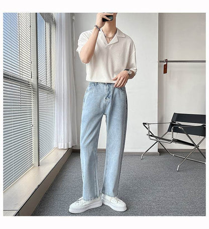 Buycenter Plain Short Sleeve Polo - Loose Fit for Teenagers - Summer Style - Buy Center