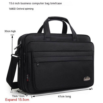 Men's Waterproof Oxford Briefcase - Large Capacity for Professionals 2025 - Buy Center