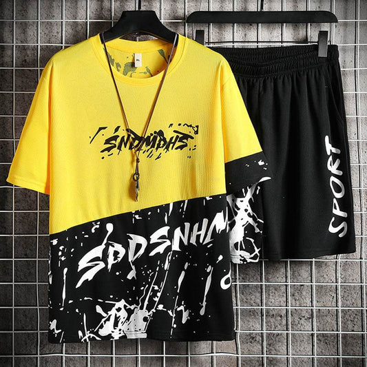 Youth 3D Printed Casual Set - Summer T-Shirt & Shorts for Kids - Buy Center