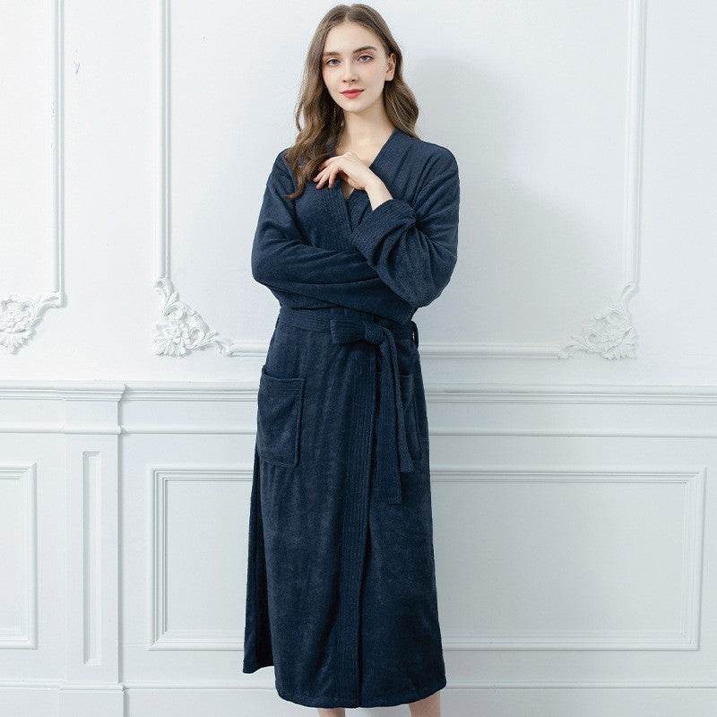Japanese & Korean Men's Bathrobe - Stylish Towel Cloth for All Seasons - Buy Center