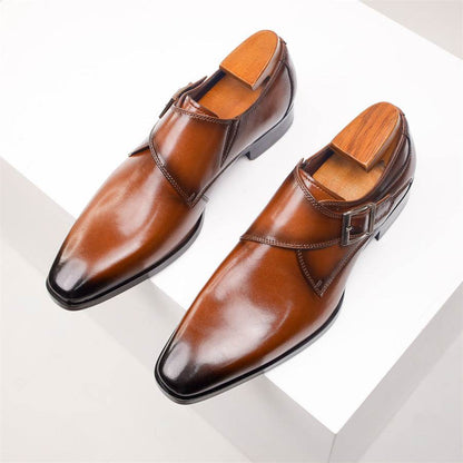 Nemo Men's Business Formal Leather Shoes - Breathable, Square Toe Design - Buy Center