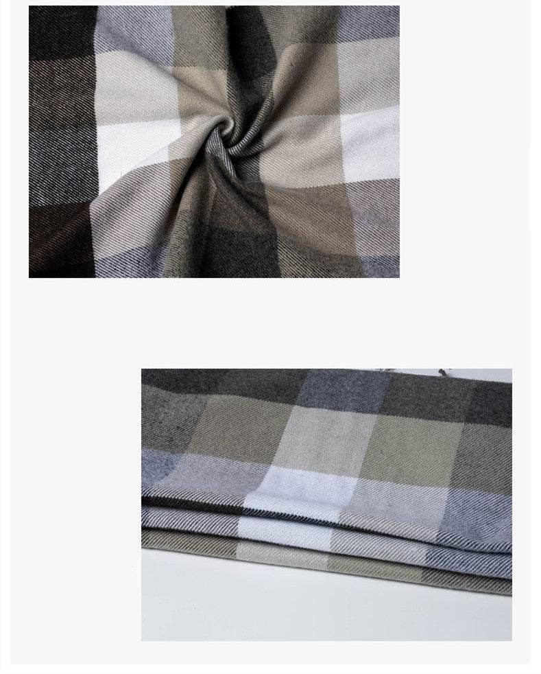 Stylish Men's Plaid Scarf - Premium Imitation Cashmere, 2025 Trendy Design - Buy Center