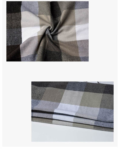 Stylish Men's Plaid Scarf - Premium Imitation Cashmere, 2025 Trendy Design - Buy Center