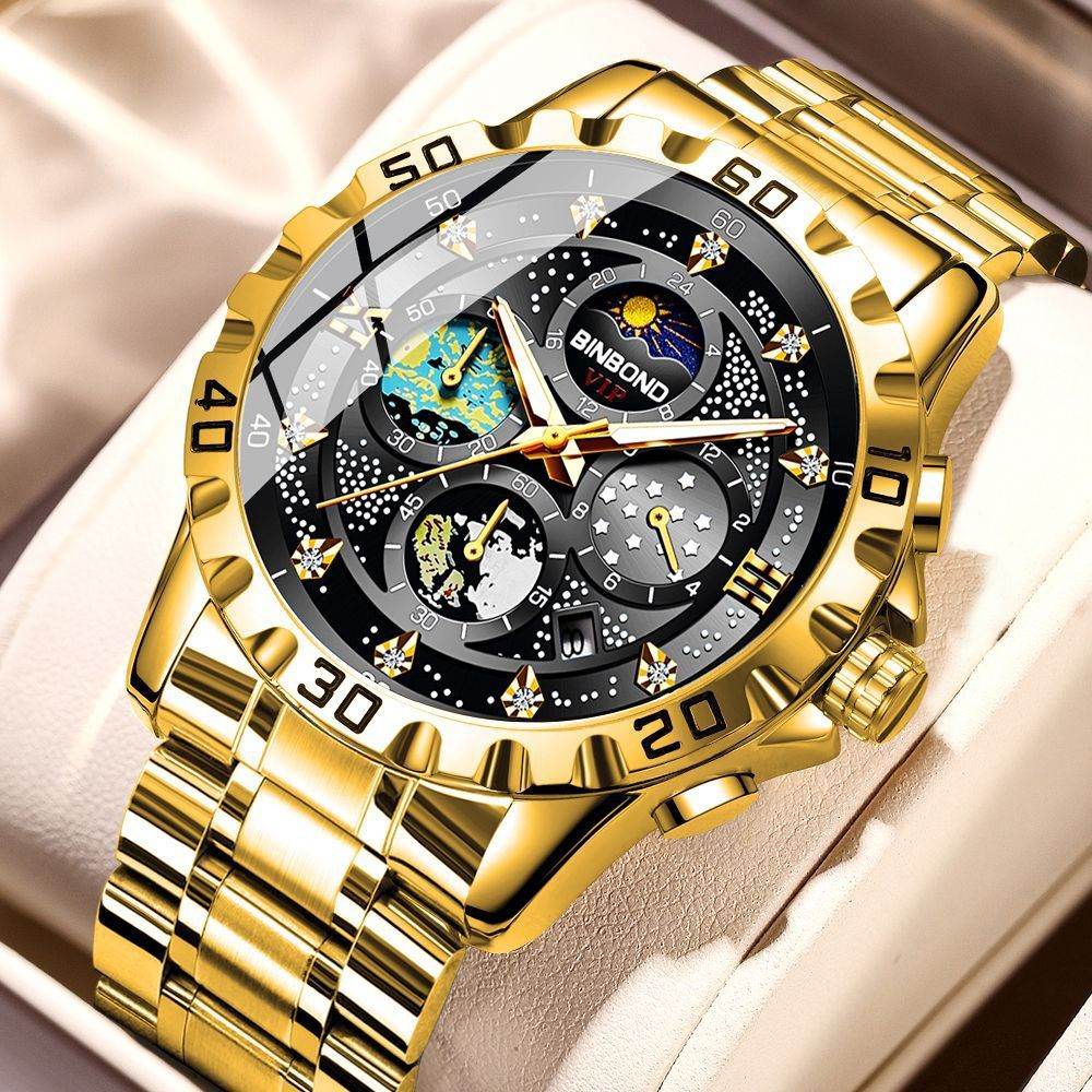 Stylish Quartz Business Watch - Sleek 11mm Thin, Waterproof Design - Buy Center