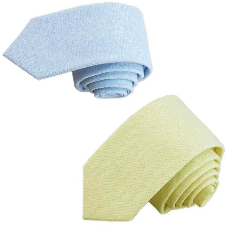 Casual Cotton and Linen Men's Narrow Tie - Stylish 6cm for Any Occasion - Buy Center