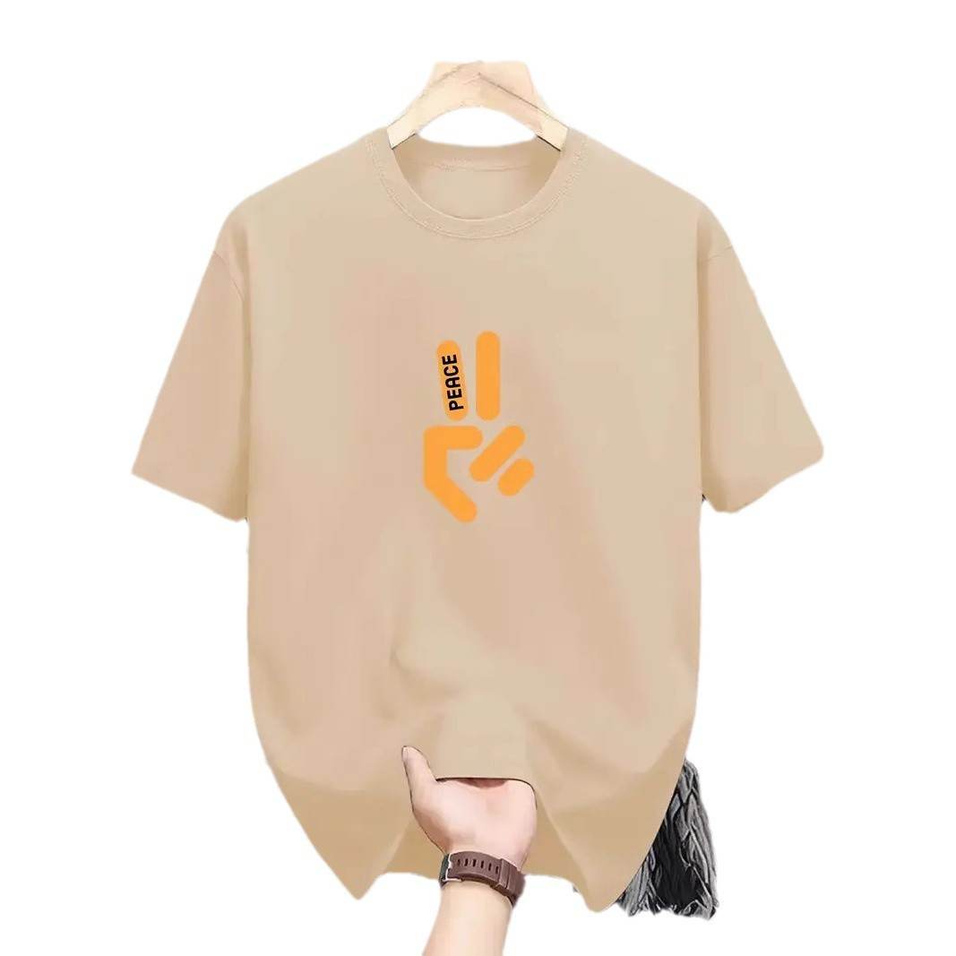 Casual Plus Size Short-Sleeved Top - Trendy Styles in Black, White, Khaki - Buy Center