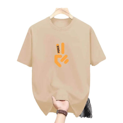 Casual Plus Size Short-Sleeved Top - Trendy Styles in Black, White, Khaki - Buy Center
