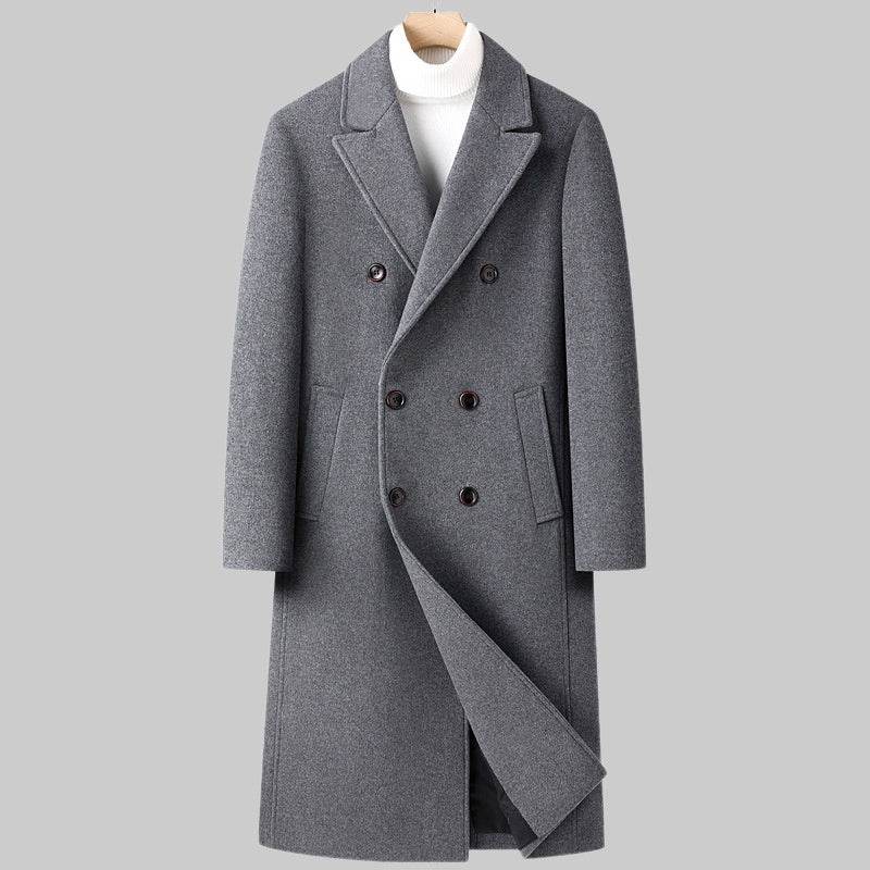 Elegant Double Breasted Wool Coat - Warm Stylish Winter Fashion 2025 - Buy Center