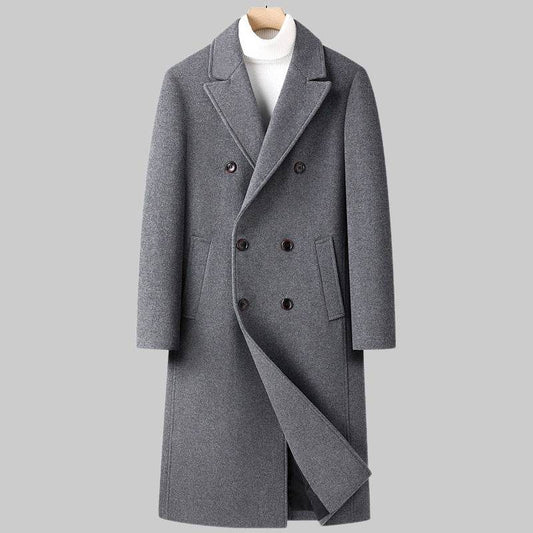 Elegant Double Breasted Wool Coat - Warm Stylish Winter Fashion 2025 - Buy Center