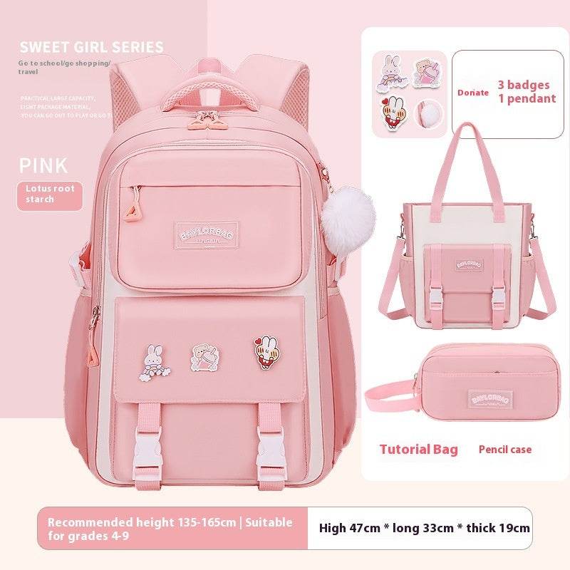 Large Capacity Student Backpack - Comfortable Design for Grades 1-12 - Buy Center