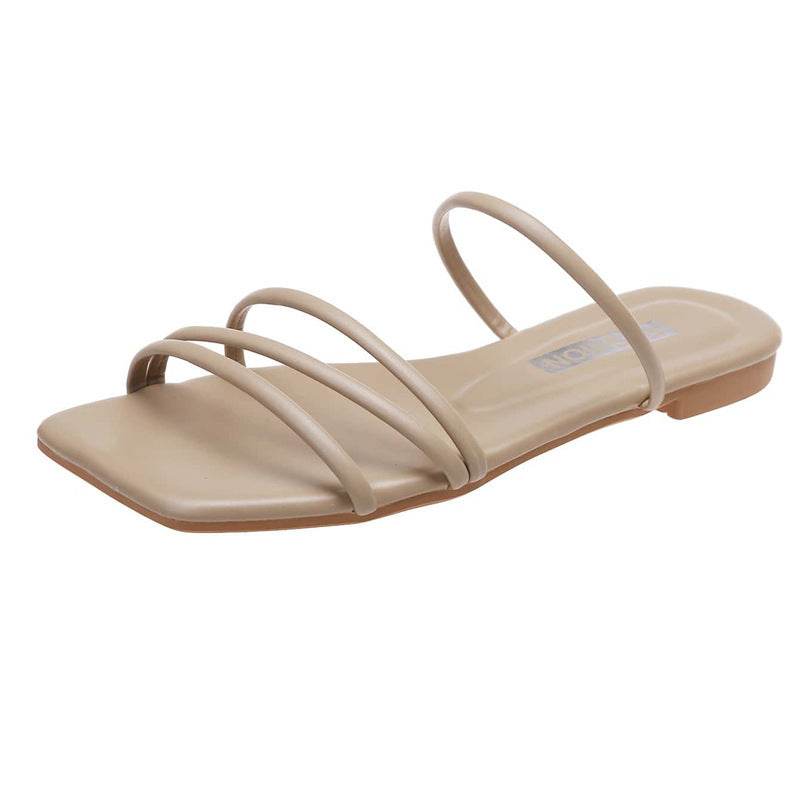 Thin Strap Minimalist Slippers for Women - Lightweight & Breathable Comfort - Buy Center