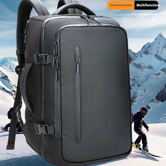 Vacuum Compressible Men's Backpack - Stylish, Durable, Space-Saving Design - Buy Center