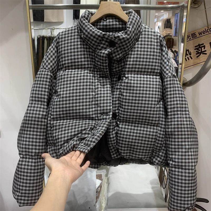 Stylish Thickened Puffer Jacket for Women - High Waist Cotton Winter Wear - Buy Center