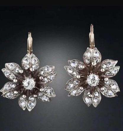 Elegant Geometric Zircon Earrings - Stylish Circular Design for Women - Buy Center