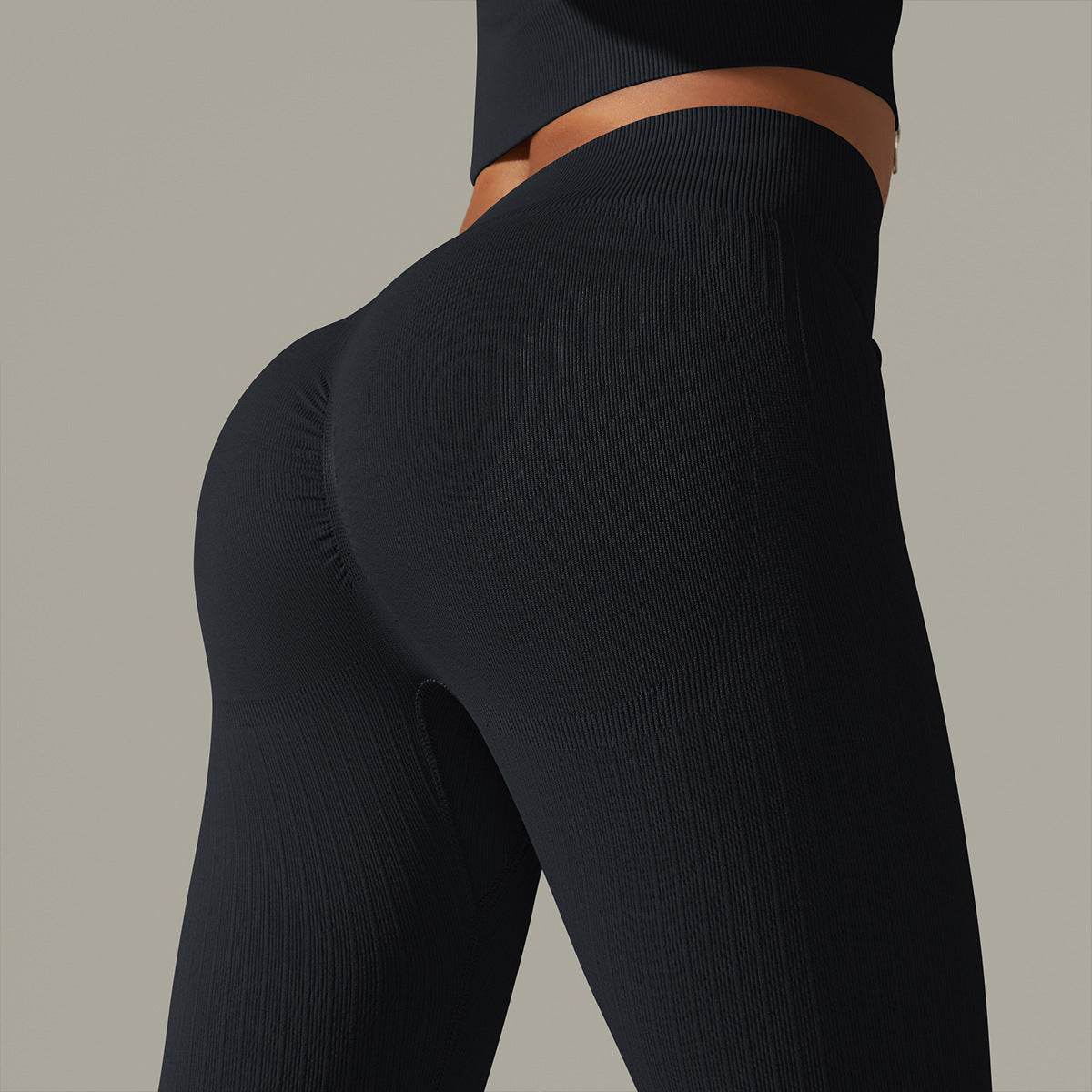 High Waist Yoga Pants - Stylish Striped Fitness Wear for All Activities - Buy Center