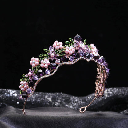 Alloy Crystal Flower Wedding Hair Ornaments - Elegant Bridal Jewelry Set - Buy Center