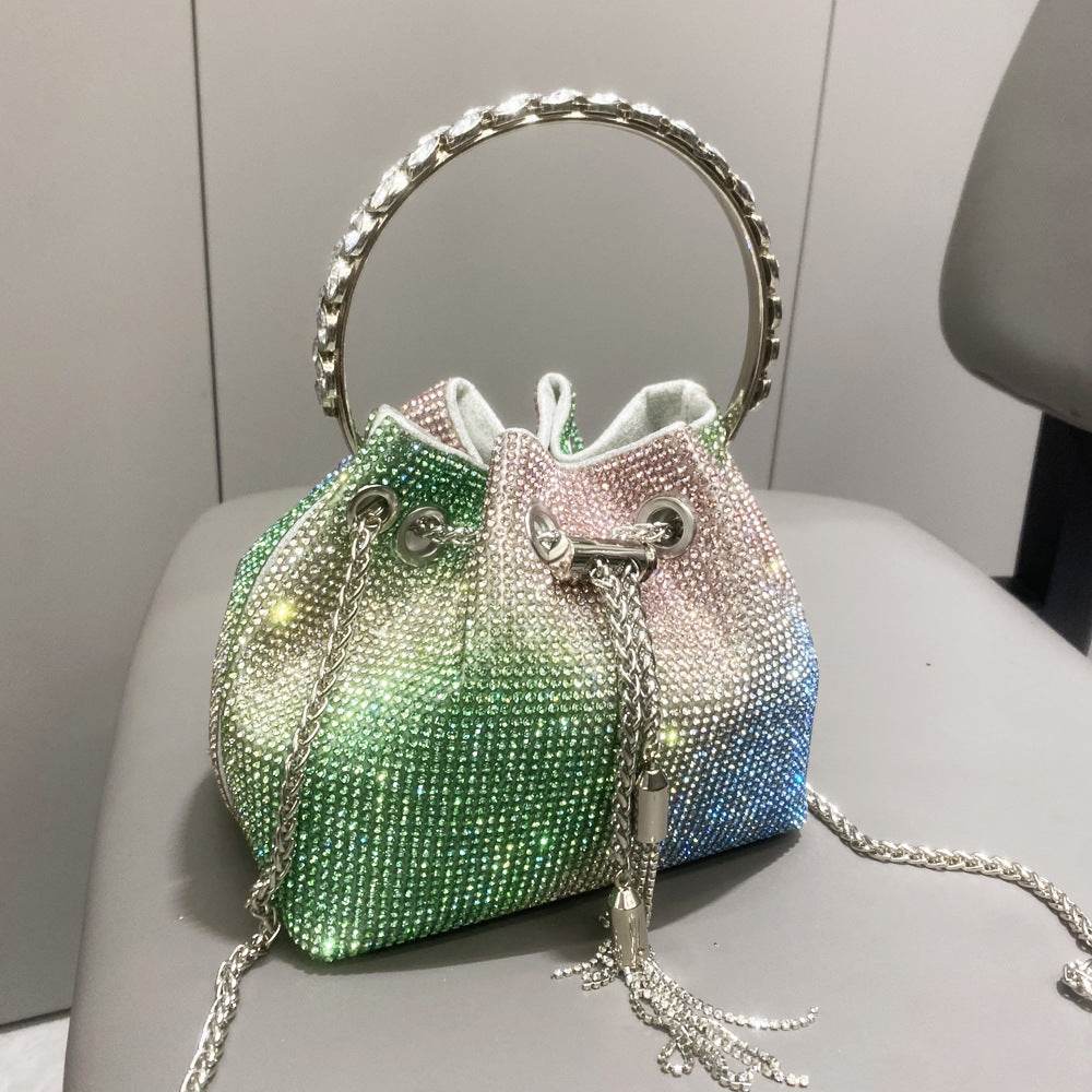 Shiny Diamond Handbag for Women - Stylish Evening Bag in Vibrant Colors - Buy Center