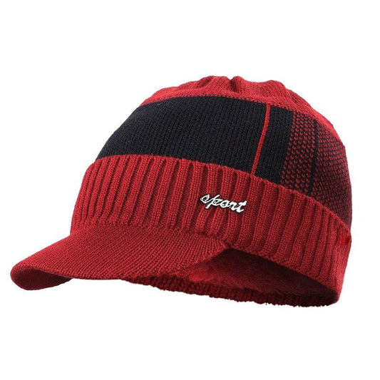 Plus Velvet Bib Hat for Men - Stylish Beret for Autumn & Winter Looks - Buy Center