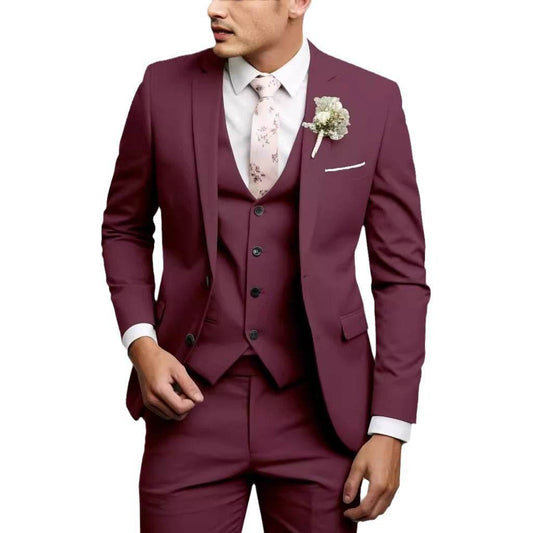 Men's Casual Two Button Suit Set - Stylish Comfort for Every Occasion - Buy Center