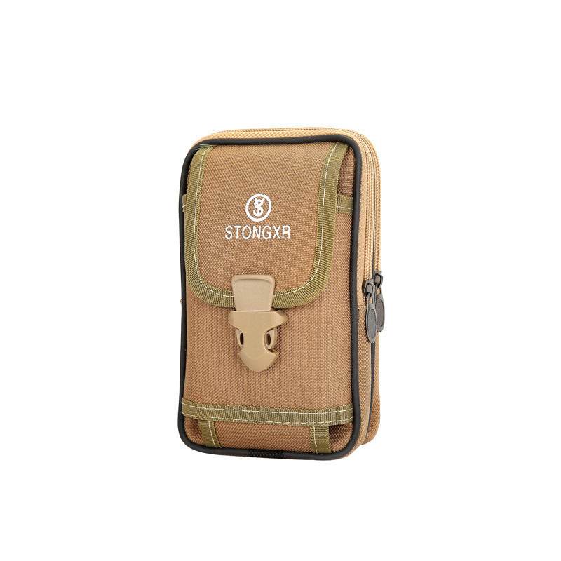 Stylish Oxford Cloth Waterproof Phone Bag - Trendy Zipper Waist Bag - Buy Center