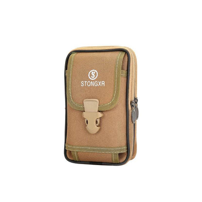 Stylish Oxford Cloth Waterproof Phone Bag - Trendy Zipper Waist Bag - Buy Center