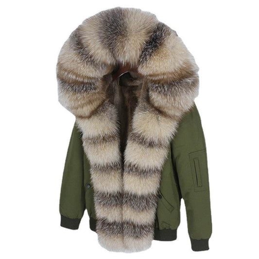 Buycenter Women's Detachable Fur Collar Coat - Stylish and Casual Design - Buy Center