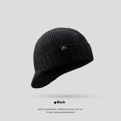 Men's Wool Knitted Fedora - Thick, Windproof Winter Style Hat - Buy Center