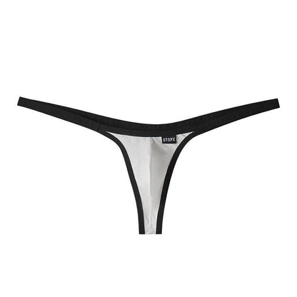 Men's T-Back Briefs - Low Waist Ice Silk Comfort in Solid Colors - Buy Center