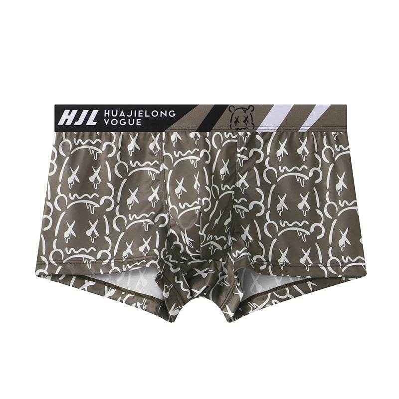 BuyCenter Men's Slim Fit Multi-Color Boxers - Breathable Ice Silk Comfort