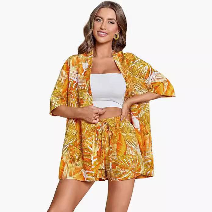 Women's Boho 2-Piece Shirt - Hand-Painted Casual Style for 2025 - Buy Center