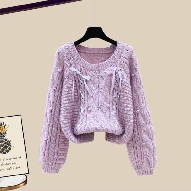 Women's Three-Piece Sweater Vest & Pants Suit - Cozy Urban Style 2025 - Buy Center