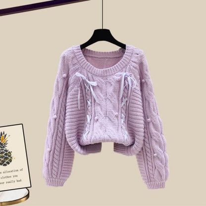 Women's Three-Piece Sweater Vest & Pants Suit - Cozy Urban Style 2025 - Buy Center