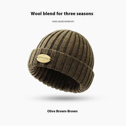 Men's Wool Knitted Fedora - Thick, Windproof Winter Style Hat - Buy Center