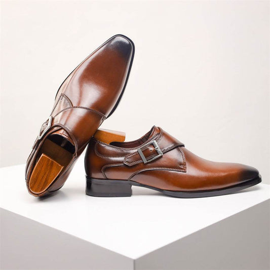 Nemo Men's Business Formal Leather Shoes - Breathable, Square Toe Design - Buy Center