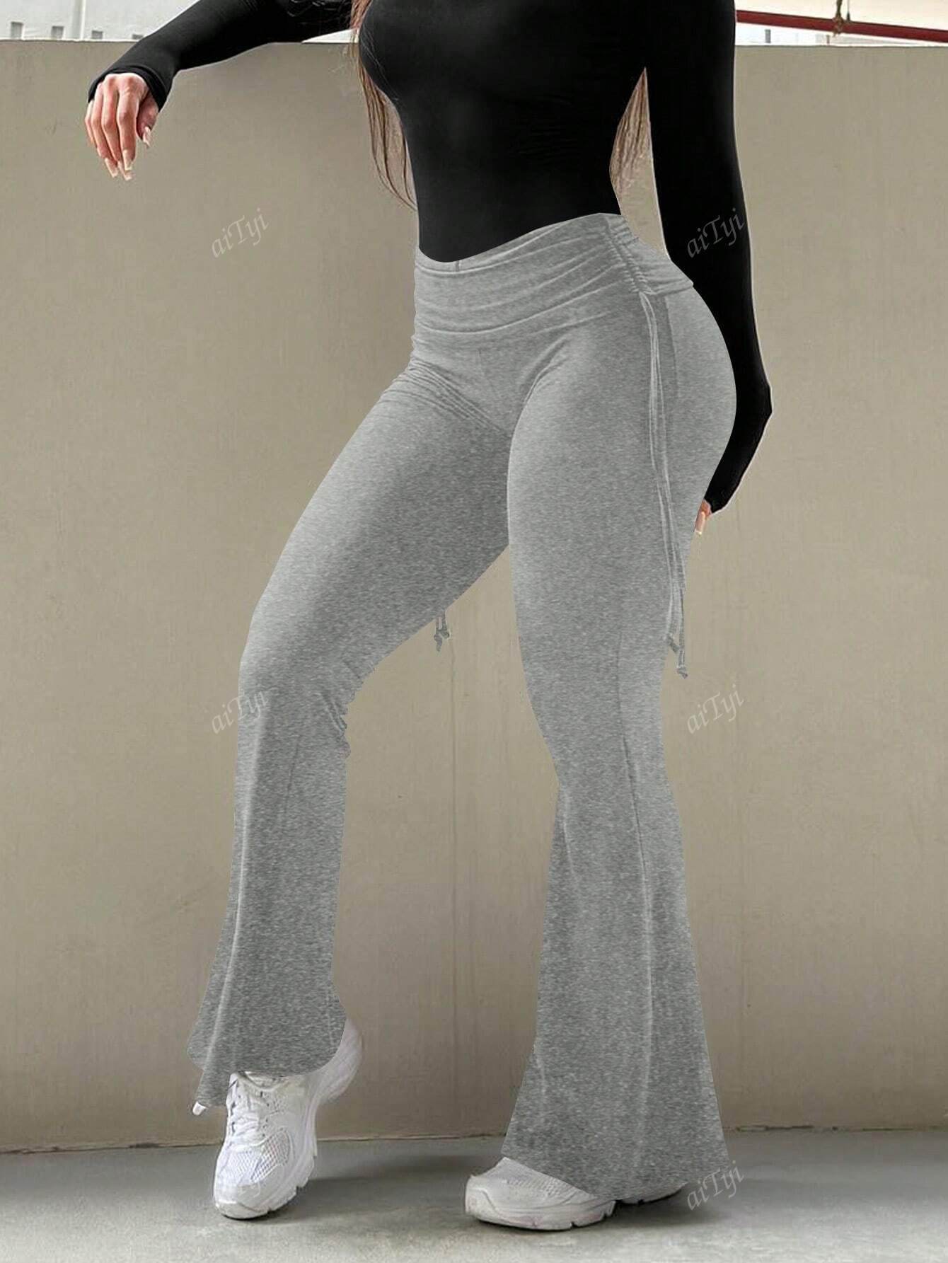 Buycenter Women's Flared Pants - Casual Slimming Style, High Waist - Buy Center