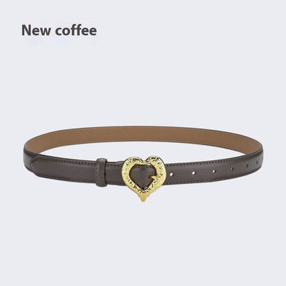 Personalized Love Leather Belt - Stylish Cowhide Accessory for Women - Buy Center
