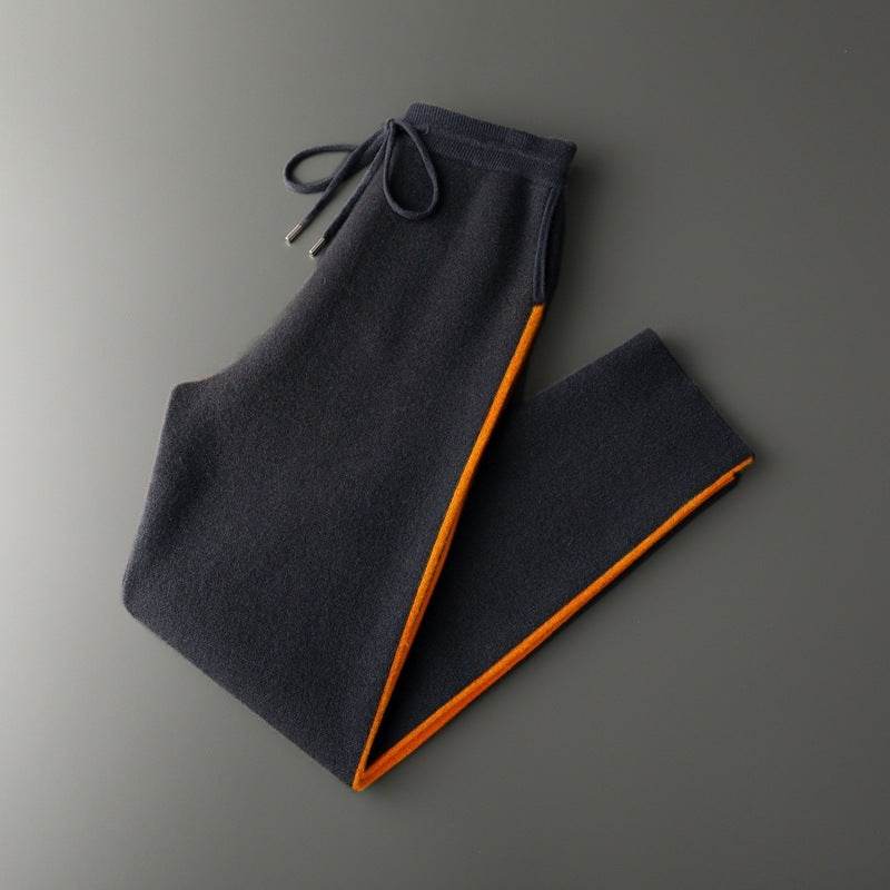Cashmere Harem Pants for Men - Thickened Loose Fit in Assorted Colors - Buy Center
