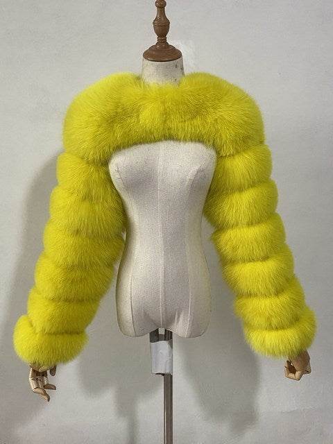 Buycenter Women's Fur Shawl Coat - Elegant Artificial Fur in Various Colors - Buy Center