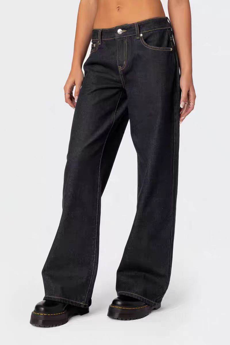 Stylish Low Waist Wide Leg Jeans - Modern Women's Fashion 2025 - Buy Center