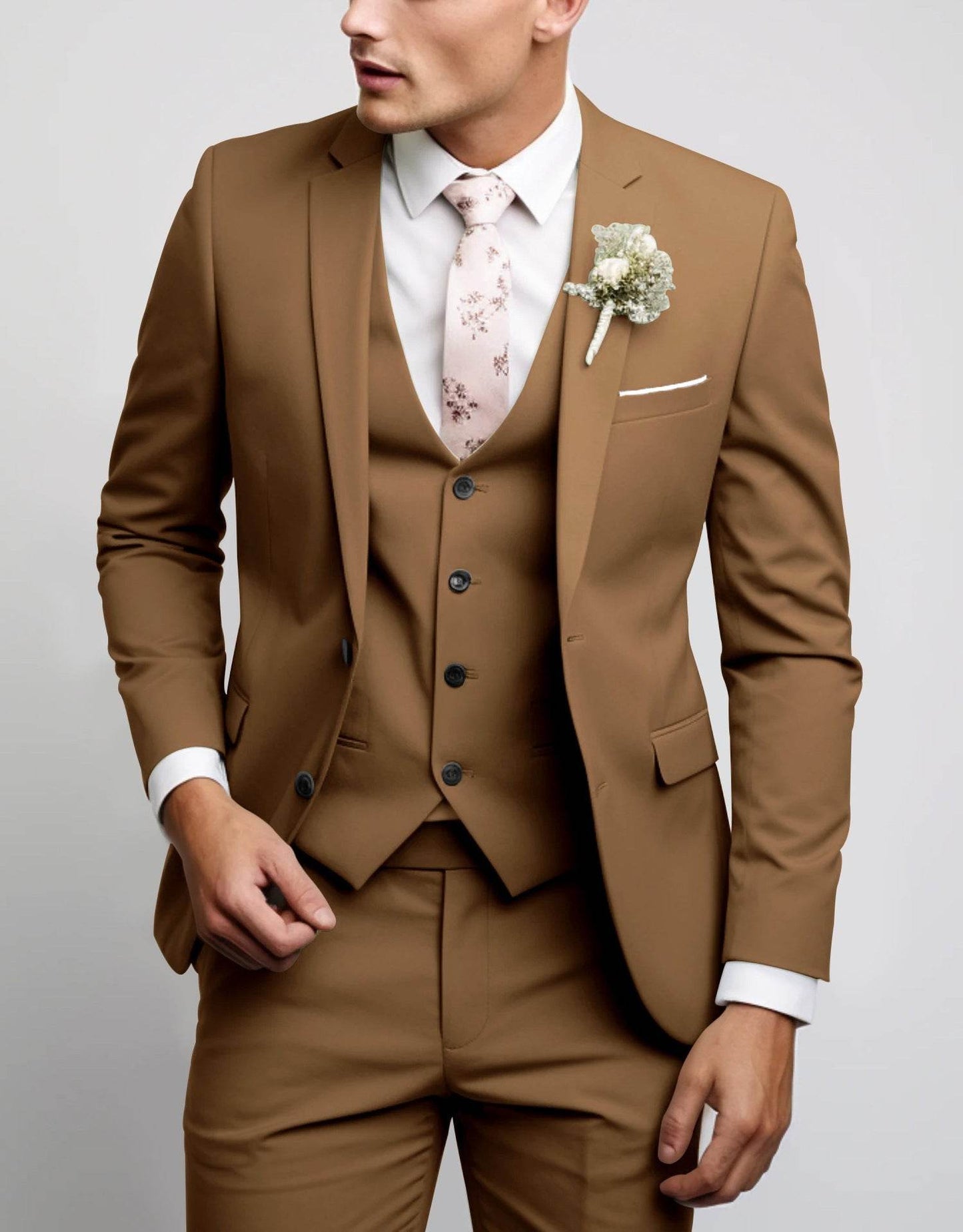 Men's Casual Two Button Suit Set - Stylish Comfort for Every Occasion - Buy Center