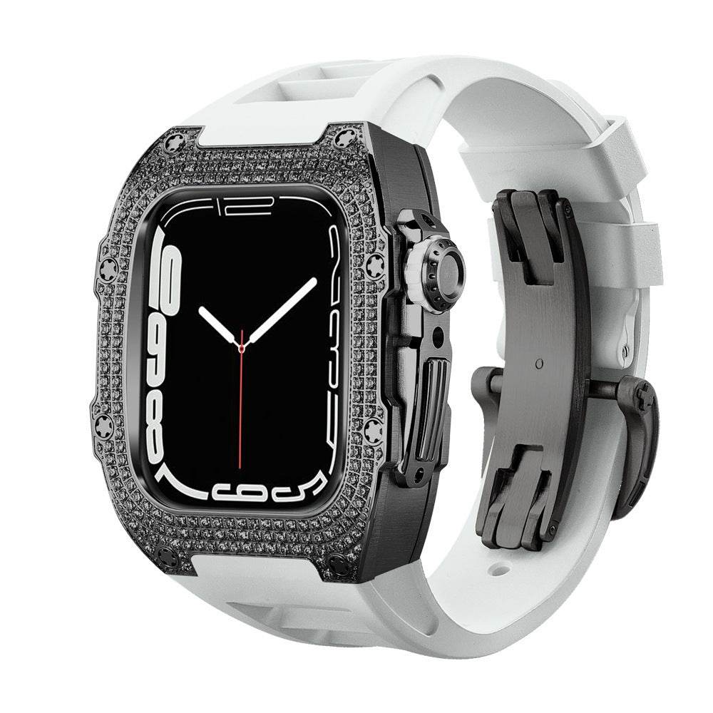 Buy Center Diamond-Studded Watch Strap - Men's Sports Watch Accessory - Buy Center