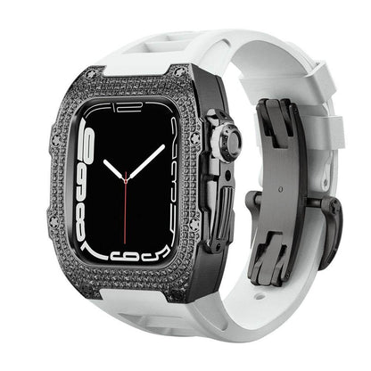 Buy Center Diamond-Studded Watch Strap - Men's Sports Watch Accessory - Buy Center