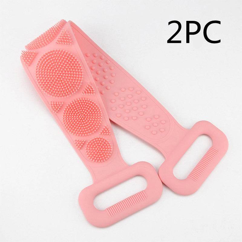 Premium Bath Towel Silicone Rubbing Back Towel - Double-Sided Comfort - Buy Center